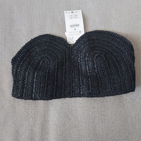 Zara Crochet Corset With Side Elastic Detail - Picture 6 of 8